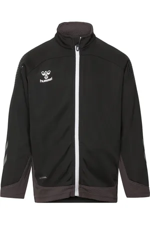 Hummel Hmllead Poly Zip Jacket Kids Tops Sweat-shirts & Hoodies Sweat-shirts Black