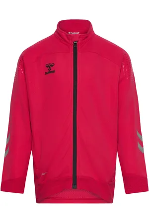Hummel Hmllead Poly Zip Jacket Kids Tops Sweat-shirts & Hoodies Sweat-shirts Red