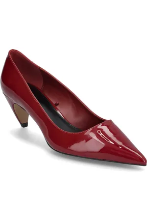 MANGO Patent Leather Heel Shoes Shoes Heels Pumps Classic Burgundy