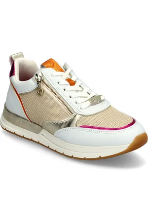 Tamaris Women Lace-Up Matalavartiset Sneakerit Tennarit Beige