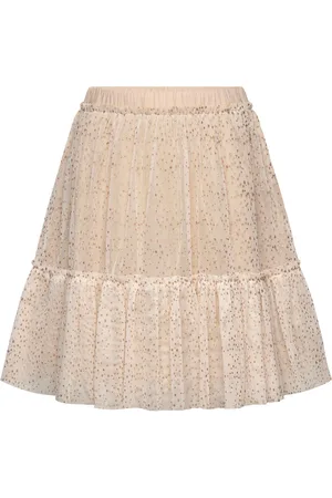 Huttelihut Skirt Gold Tulle Dresses & Skirts Skirts Short Skirts Beige