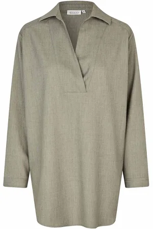 Masai Maherdisa Tops Shirts Long-sleeved Khaki Green