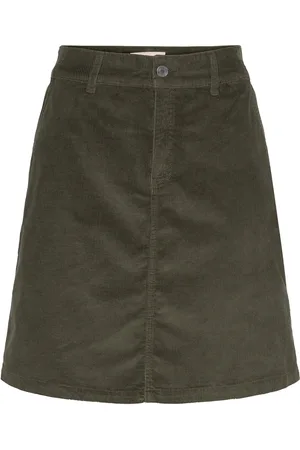 Freequent Fqcordy-Skirt Skirts Short Skirts Khaki Green