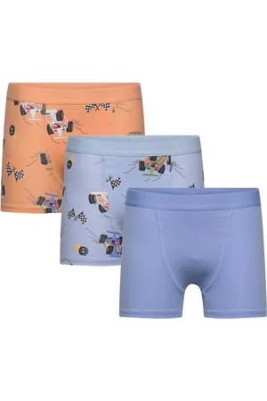 Lindex Boxer 3 Pack Elastic Racer Car Night & Underwear Underwear Underpants Blue