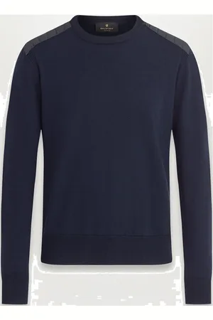 Belstaff Kerrigan Crewneck Jumper Pumice Tops Knitwear Round Necks Black