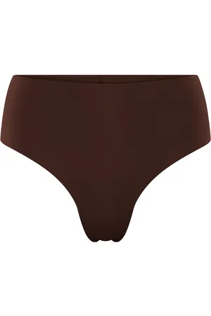 GIRLFRIEND COLLECTIVE High-Rise Thong, Bonded Sport Women Sport Clothing Sport Underwear Sport Panties Brown