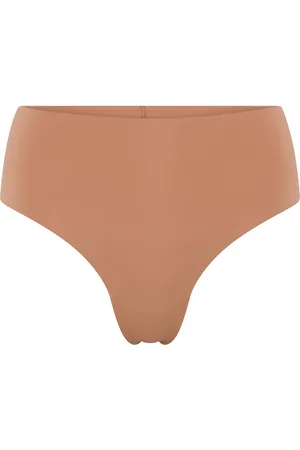 GIRLFRIEND COLLECTIVE High-Rise Thong, Bonded Sport Women Sport Clothing Sport Underwear Sport Panties Brown