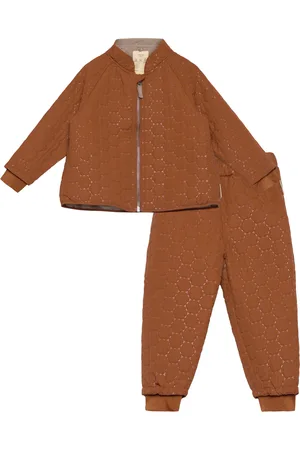 Nuuroo Liv Thermo Set - Mini Outerwear Thermo Outerwear Thermo Sets Brown