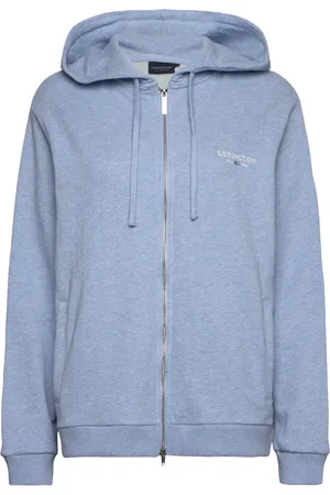 Lexington Classic Logo Zip Hoodie Tops Sweat-shirts & Hoodies Hoodies Blue