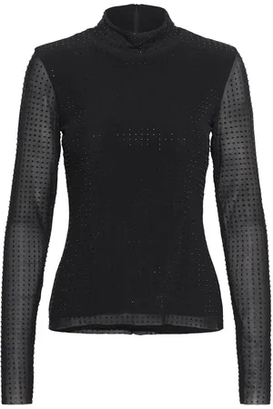 Copenhagen Muse Cmstorno-Tee Tops T-shirts & Tops Long-sleeved Black