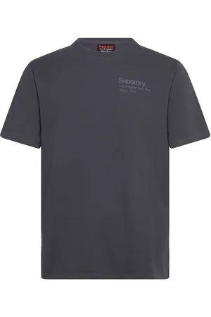 Superdry Core Logo City T Shirt Tops T-shirts Short-sleeved Grey
