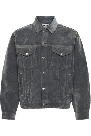 Hope Bold Denim Jacket Grey Flock Farkkutakki Denimtakki Grey