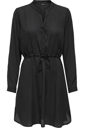 ONLY Onlcory Life L/S V-Neck Tunic Wvn Noos Tops Tunics Black