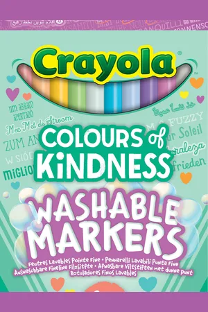 Crayola 10 Colours Of Kindness Markers Toys Creativity Drawing & Crafts Drawing Coloured Pencils Multi/patterned