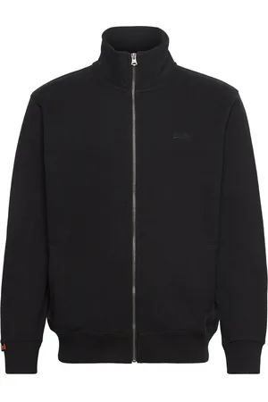 Superdry Essential Logo Track Top Tops Sweat-shirts & Hoodies Sweat-shirts Black