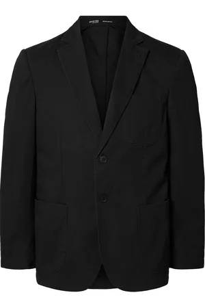 SELECTED Slhreg-Glen Washed Blz Suits & Blazers Blazers Single Breasted Blazers Black