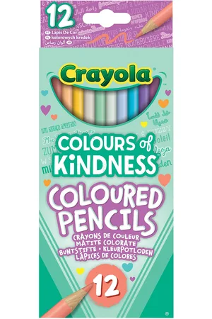 Crayola 12 Ct Colours Of Kindness Pencils Toys Creativity Drawing & Crafts Drawing Coloured Pencils Multi/patterned