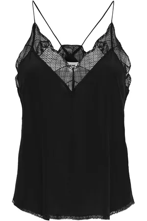 Zadig & Voltaire Christy Cdc Perm Designers Blouses Sleeveless Black