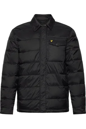 Lyle & Scott Wadded Collared Jacket Vuorillinen Takki Topattu Takki Black