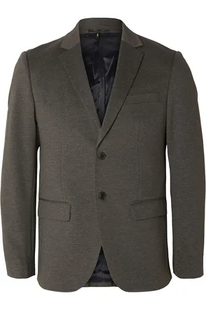 SELECTED Slhslim-Aitor Jersey Blz Flex Noos Suits & Blazers Blazers Single Breasted Blazers Brown