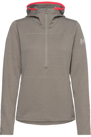 Helly Hansen W Powderqueen Midlayer Sport Women Sport Clothing Sport Sweat-shirts & Hoodies Sport Hoodies Grey