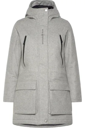 Sail Racing W Glacier Bay Wool Parka Outerwear Parka Coats Grey