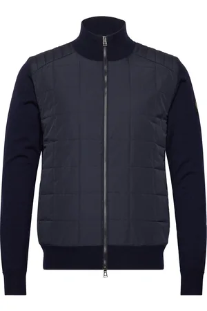 Belstaff Kelbrook Zip Cardigan Black Tops Knitwear Cardigans Navy