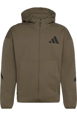 adidas M Z.n.e. Fz Sport Men Sport Clothing Sport Sweat-shirts & Hoodies Sport Hoodies Khaki Green