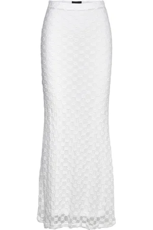 Bardot Adoni Mid Rise Maxi Skirt Skirts Maxi Skirts White