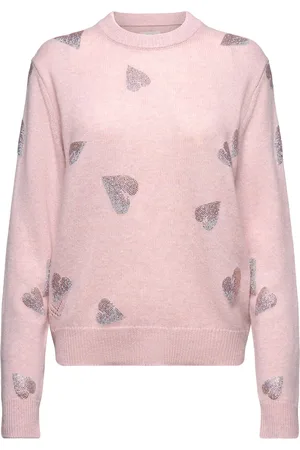 Zadig & Voltaire Pravis Ws Rain Stras Tops Knitwear Jumpers Pink