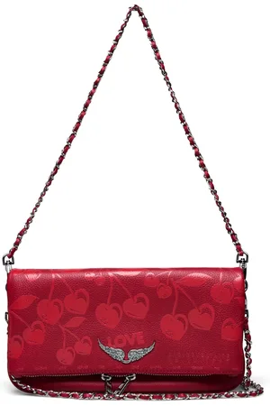 Zadig & Voltaire Rock Cherry Designers Small Shoulder Bags-crossbody Bags Red