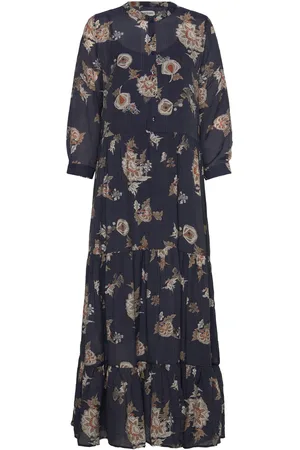 Lollys Laundry Neell Maxi Dress Ls Maksimekko Juhlamekko Navy
