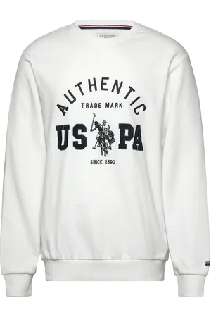 U.S. Polo Assn. Joe Reg Cw Cot Pe Uspa M Sweat Tops Sweat-shirts & Hoodies Sweat-shirts White