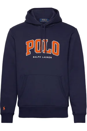 Ralph Lauren The Rl Fleece Logo Hoodie Tops Sweat-shirts & Hoodies Hoodies Navy