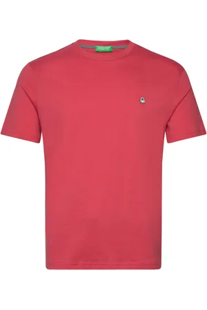 Benetton T-Shirt Tops T-shirts Short-sleeved Red