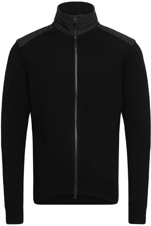 Belstaff Kelby Zip Cardigan Black Tops Knitwear Cardigans Black