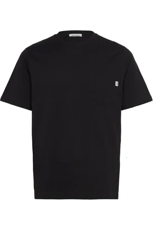WoodWood Wwbobby Pocket Tshirt Tops T-shirts Short-sleeved Black