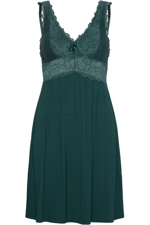 Hunkemöller Nora Lace Slip Dress Polvipituinen Mekko Green