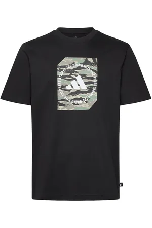 adidas M C Camo Box T Sport Men Sports Clothes Sport Tops Sport T-shirts Black