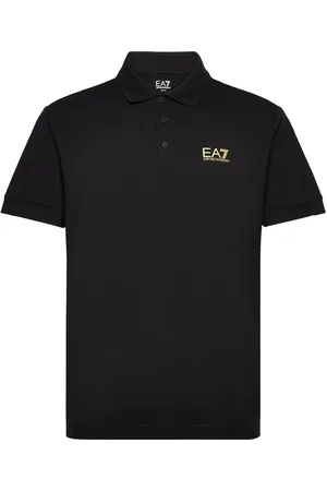 EA7 Polo Shirt Tops Polos Short-sleeved Black