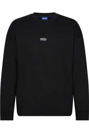 Hugo Blue Naviu Tops Sweat-shirts & Hoodies Sweat-shirts Black