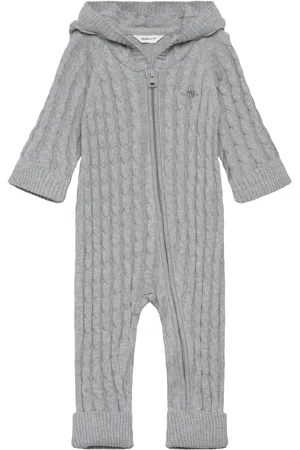 GANT Shield Cotton Cable Piece Jumpsuit Haalari Grey