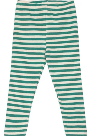 The New Tnstfro Uni Rib Leggings Bottoms Leggings Green