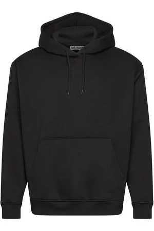 Weekday Relaxed Heavy Hoodie Tops Sweat-shirts & Hoodies Hoodies Black