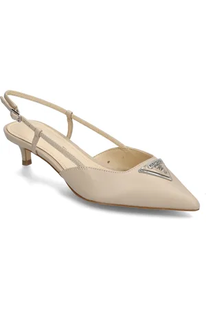 Guess Jesson Shoes Sling Backs Heeled Slingbacks Beige
