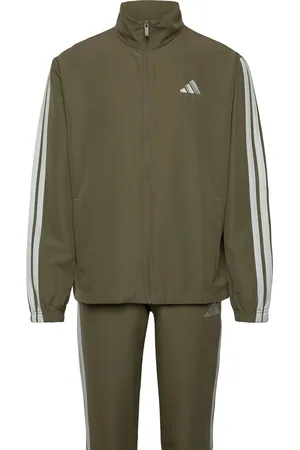 adidas M 3S Wv Tt Ts Sport Sport Clothing Sport Sweat-shirts & Hoodies Sport Tracksuits-sets Khaki Green