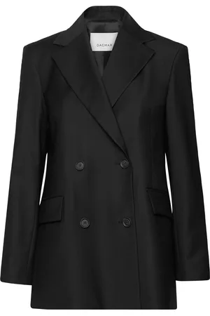 Dagmar Classic Wool Blazer Designers Double Breasted Blazers Black