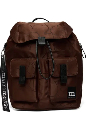 Marimekko Everything Backpack L Unikko Reppu Laukku Brown