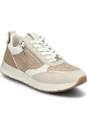 Tamaris Women Lace-Up Matalavartiset Sneakerit Tennarit Beige