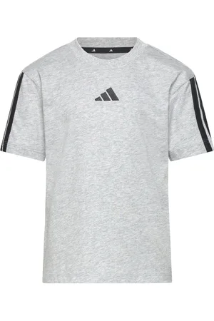 adidas J 3S Tee 160 Tops T-shirts Short-sleeved Grey